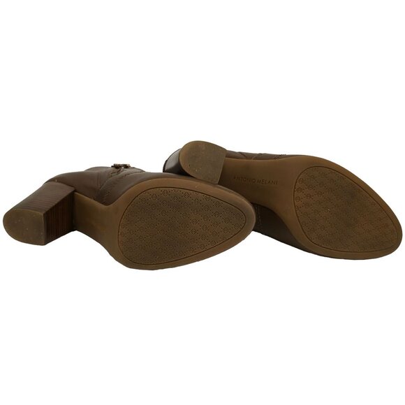 Antonio Melani Harlen Leather Ankle Boots Brown - Picture 6 of 7